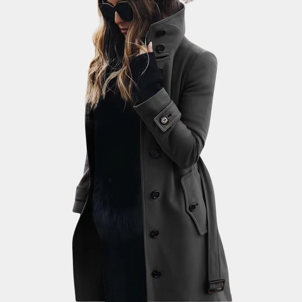 Mila™ | Stylowy i ciepły płaszcz trench dla kobiet