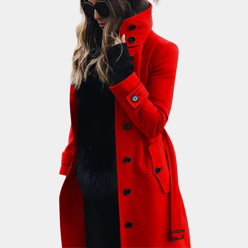 Mila™ | Stylowy i ciepły płaszcz trench dla kobiet