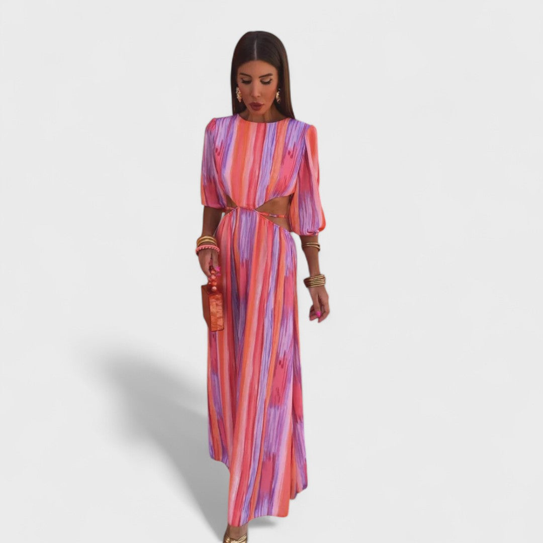 Wójcik™ - Elegancka sukienka z wycięciami