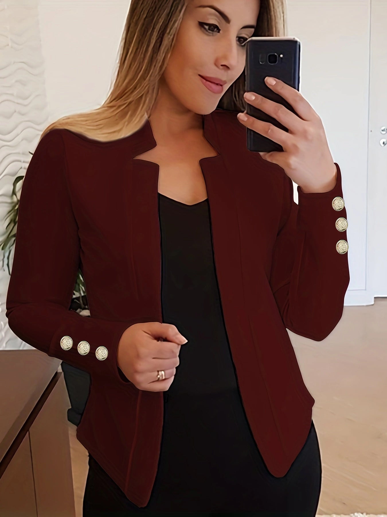 Wójcik™ | Marynarka z detalami z guzików