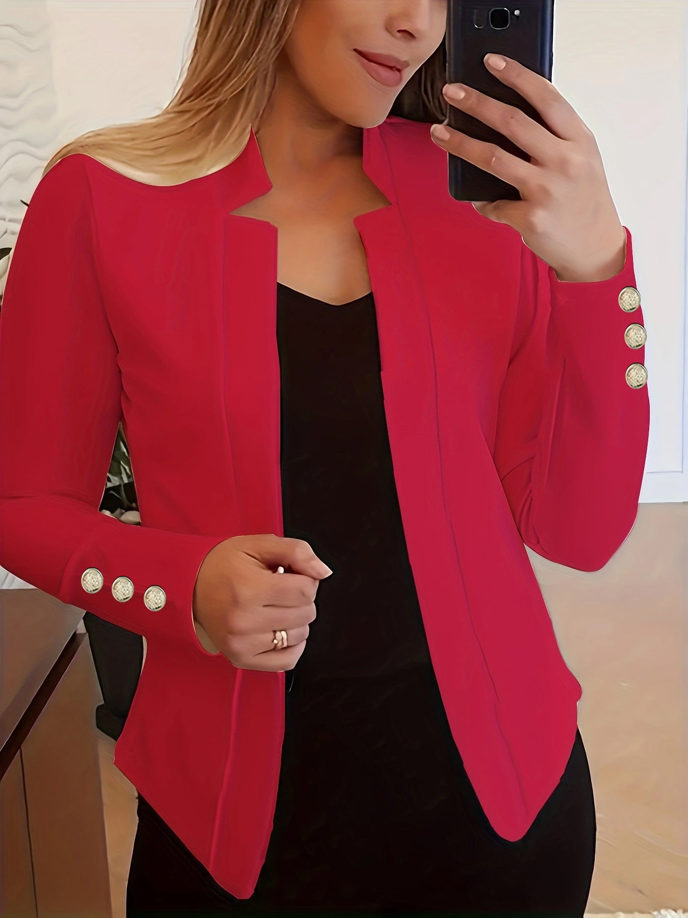 Wójcik™ | Marynarka z detalami z guzików