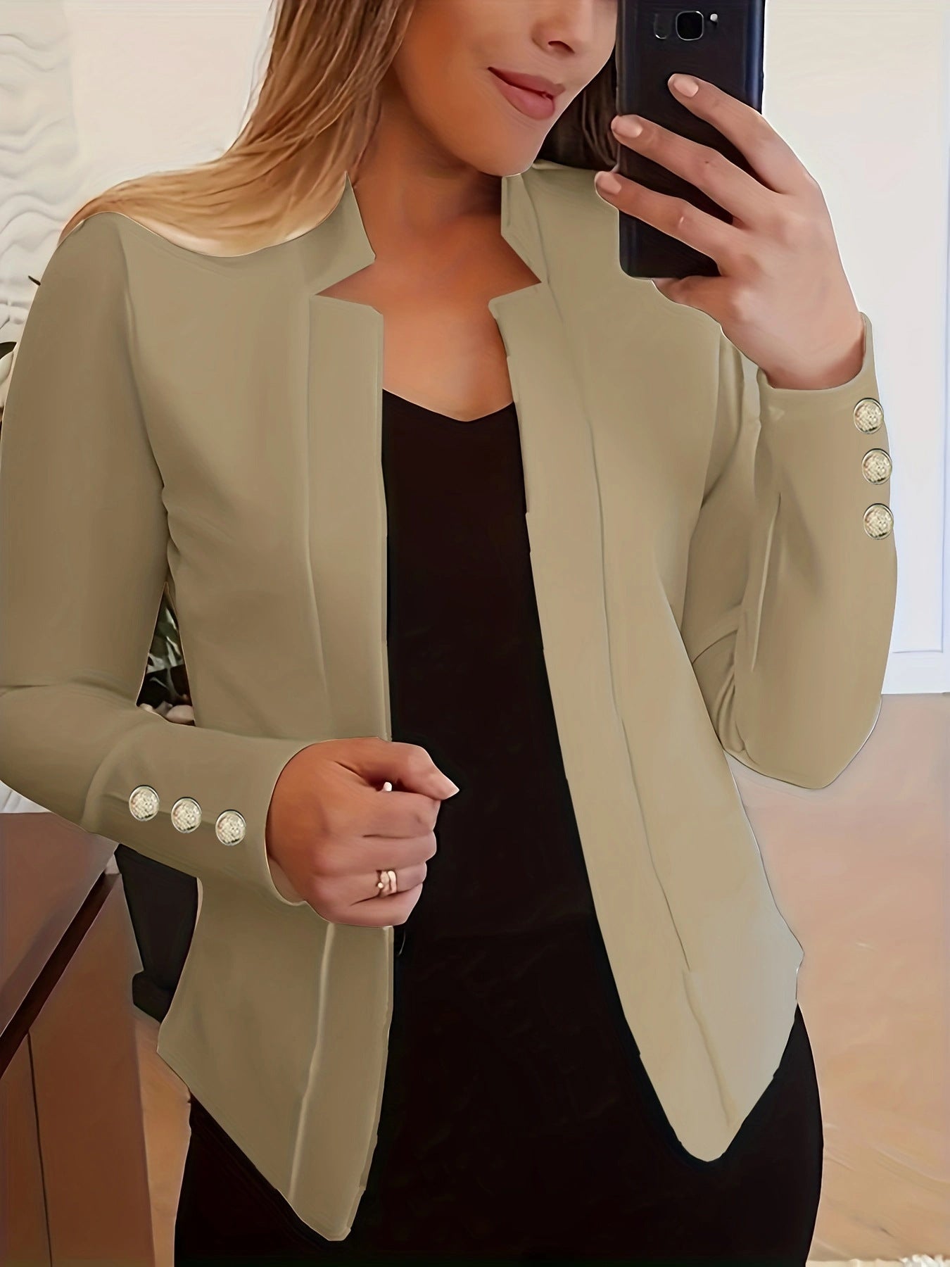 Wójcik™ | Marynarka z detalami z guzików