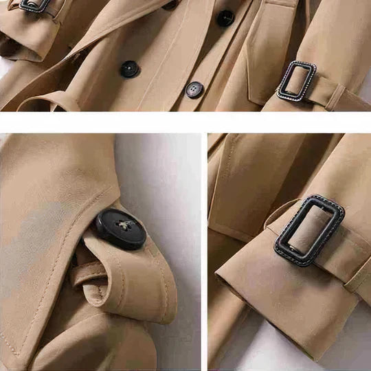 Sikorska™ | Elegancki długi płaszcz damski