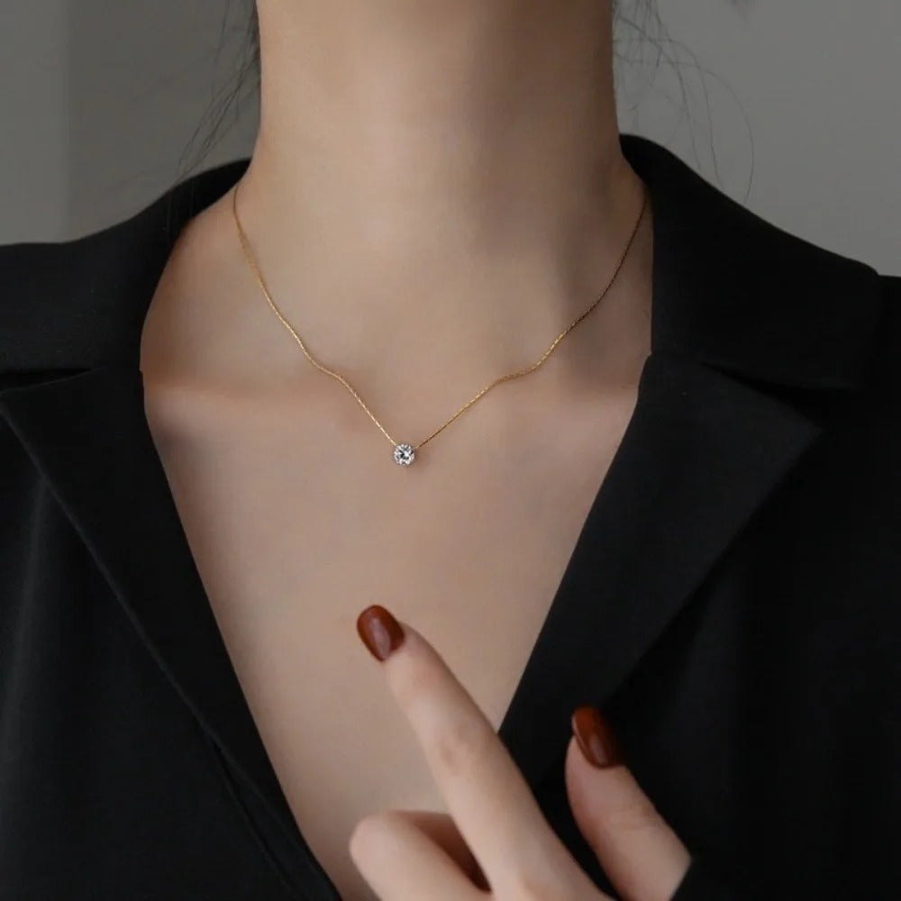Naszyjnik Moissanite Cléa